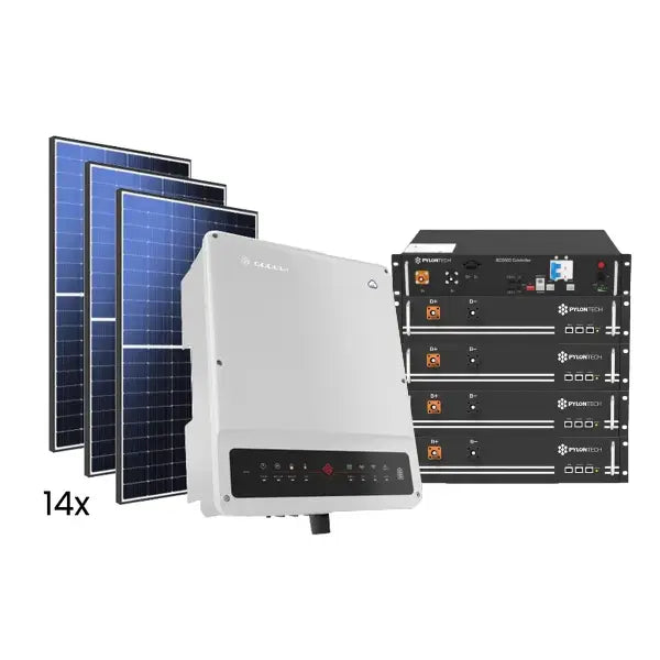 Hybridný 6,7kWp GoodWe solárny systém - 3f