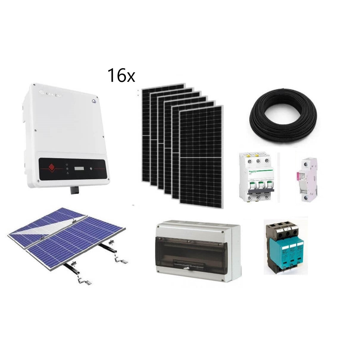 On-grid 8kWp GoodWe solárny systém -3f