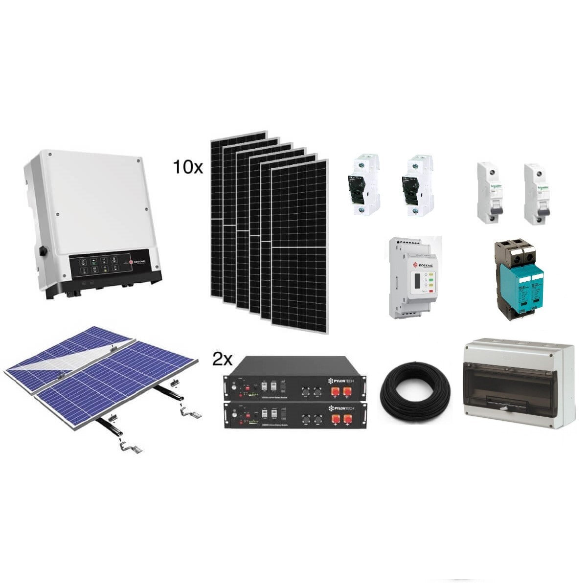 Hybridný 5kWp GoodWe solárny systém -1f