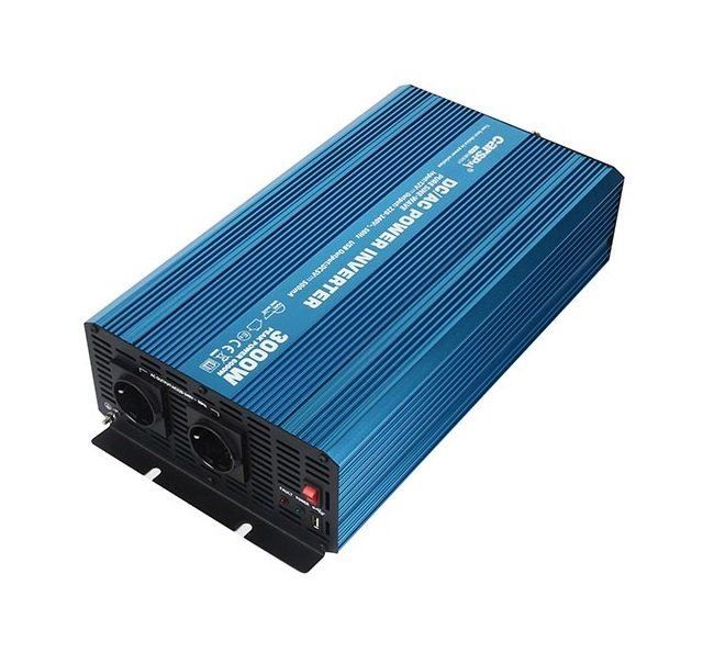 Menič napätia 12V / 230V 3000W, čistá sinusoida, CARSPA P3000