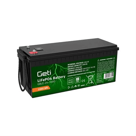 Batéria LiFePO4 25,6V 100Ah GETI GBLE-24-100D