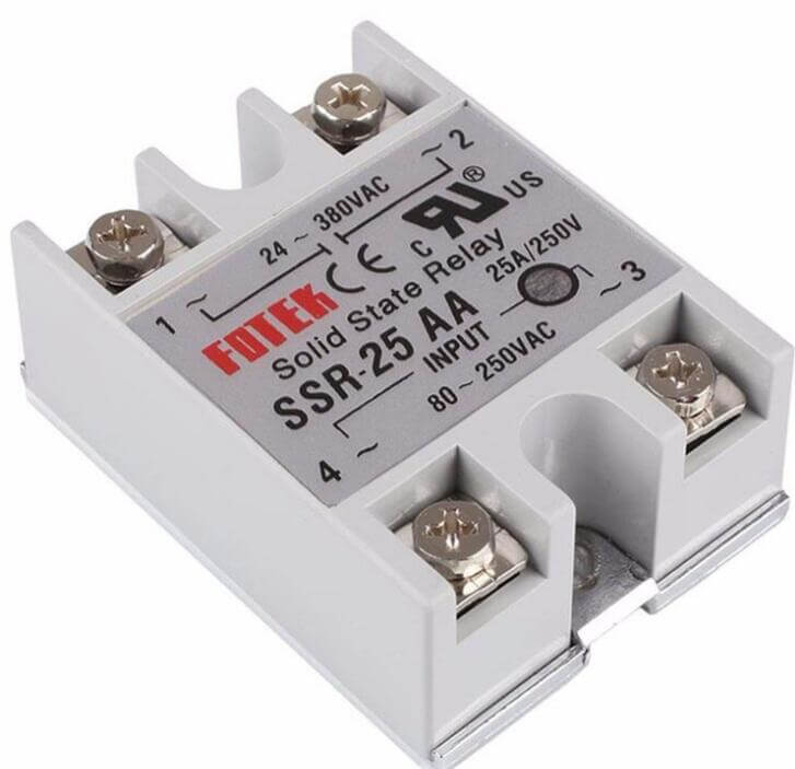 SSR AC-AC 25A 250V Relè A Stato Solido SSR-25AA: 25A, Tensione AC-AC 80 SSR AC-AC 25A 250V Relè A Stato Solido SSR-25AA: 25A, Tensione AC-AC 80